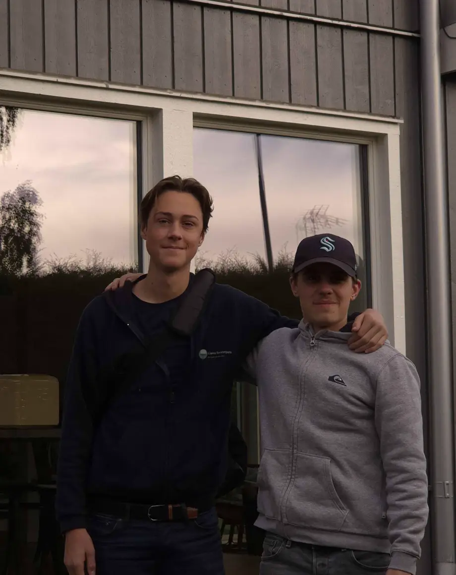 Liam och Liam, som driver Liams Fönsterputs